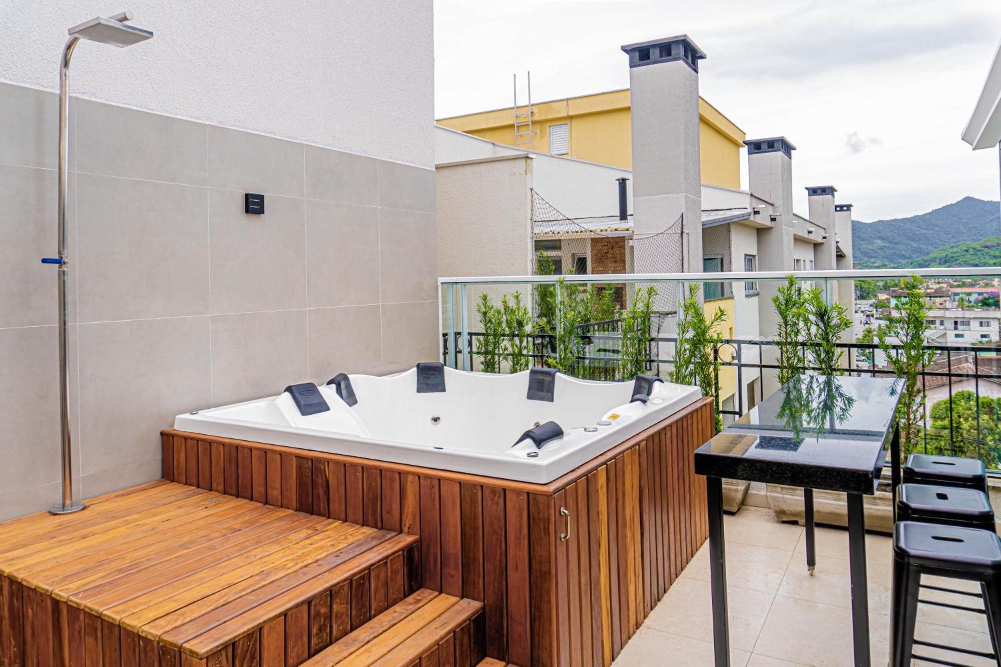 Cobertura Premium Hidro 3Quartos 2Vagas Ubatuba Exterior foto
